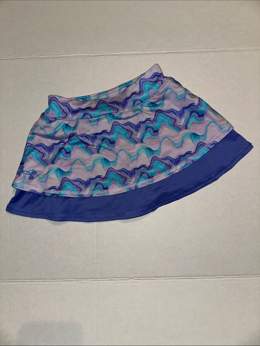 Under Armour Purple and Aqua Wave Athletic Skort